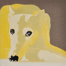 Abbeydale Light, portrait of a Greyhound - 2